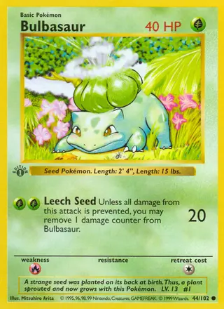 Carta Bulbasaur
