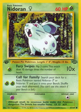 Carta Nidoran♀