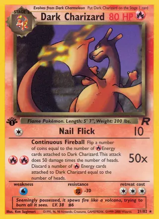 Carta Dark Charizard