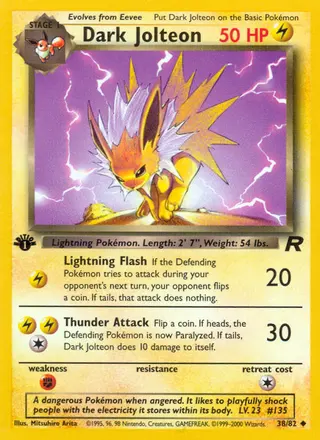 Carta Dark Jolteon