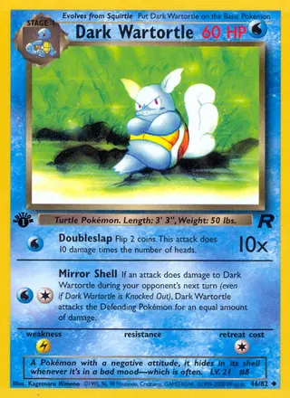 Carta Dark Wartortle