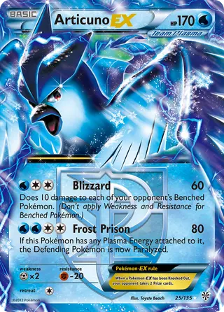 Carta Articuno-EX