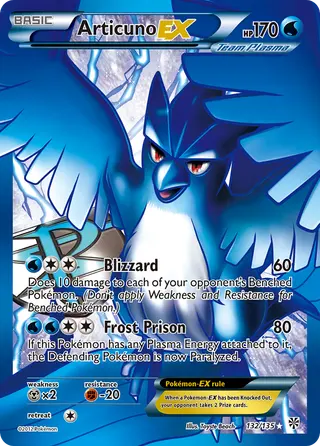 Carta Articuno-EX