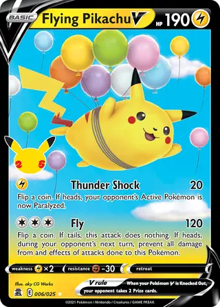 Carta Flying Pikachu V