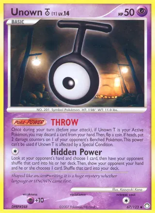 Carta Unown T