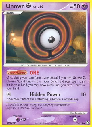Carta Unown O