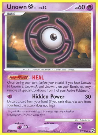 Carta Unown H