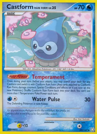 Carta Castform Rain Form