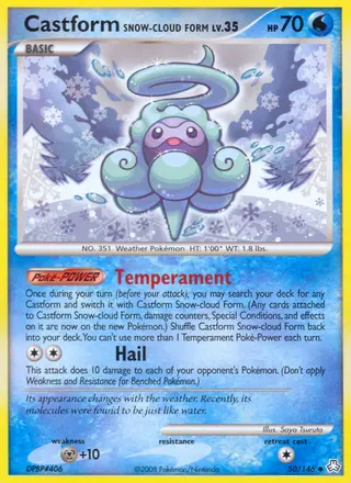 Carta Castform Snow-cloud Form