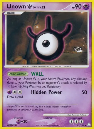 Carta Unown W