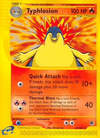 Carta Typhlosion