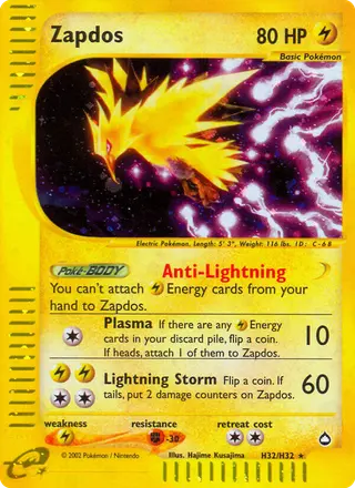 Carta Zapdos