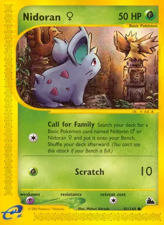 Carta Nidoran♀