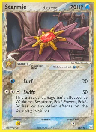 Carta Starmie δ