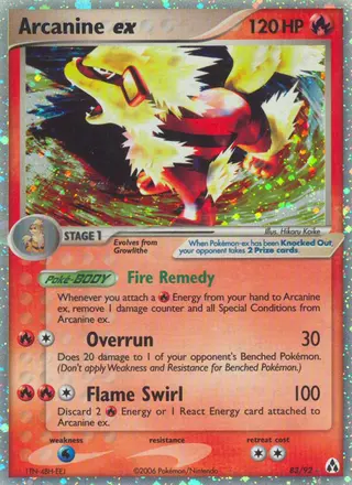 Carta Arcanine ex