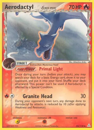 Carta Aerodactyl δ