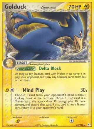 Carta Golduck δ