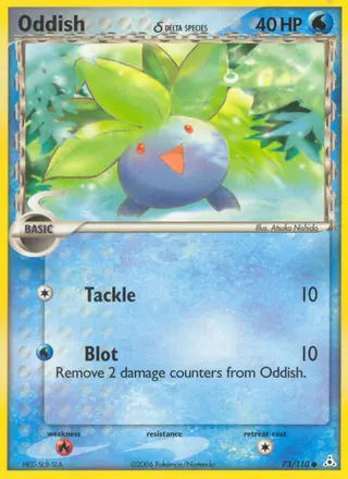 Carta Oddish δ