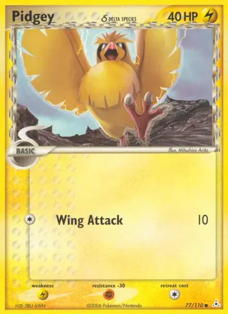 Carta Pidgey δ