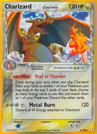 Carta Charizard δ
