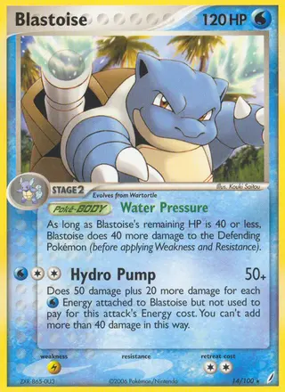 Carta Blastoise