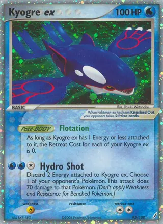Carta Kyogre ex