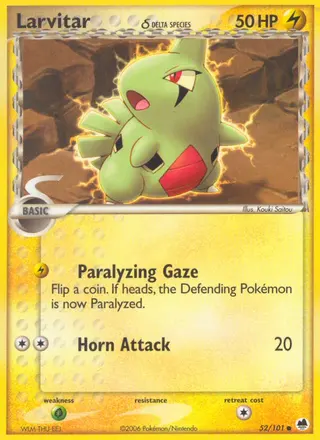 Carta Larvitar δ