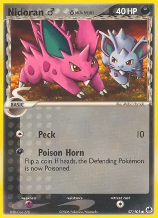 Carta Nidoran♂ δ