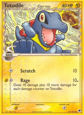 Carta Totodile δ
