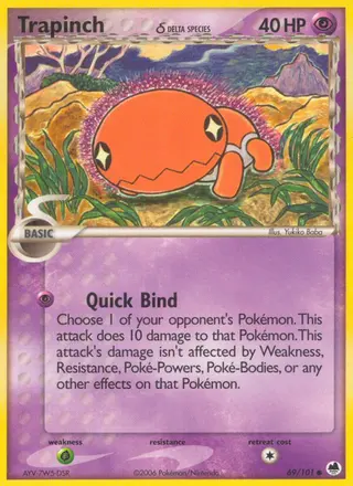 Carta Trapinch δ