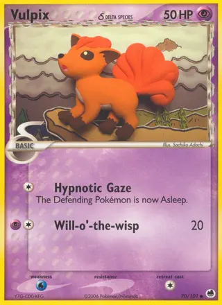 Carta Vulpix δ