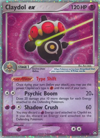 Carta Claydol ex