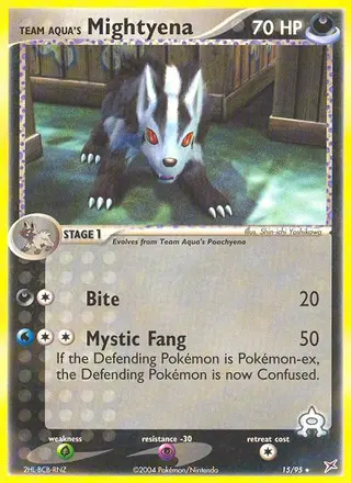 Carta Team Aqua's Mightyena