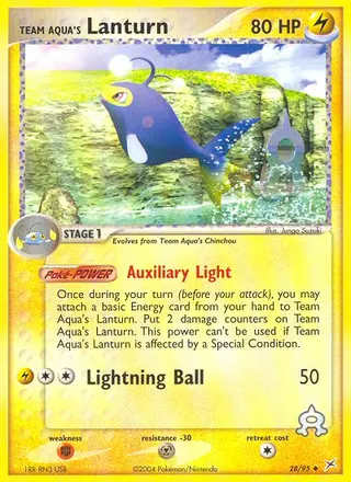 Carta Team Aqua's Lanturn