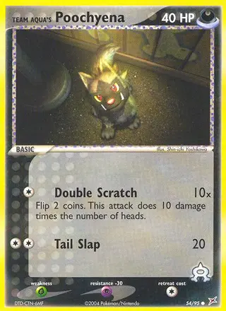 Carta Team Aqua's Poochyena