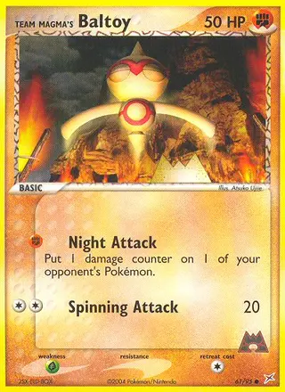 Carta Team Magma's Baltoy