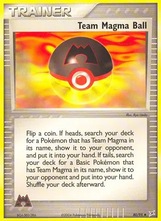 Carta Team Magma Ball