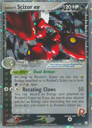 Carta Rocket's Scizor ex