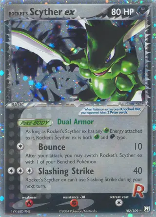 Carta Rocket's Scyther ex