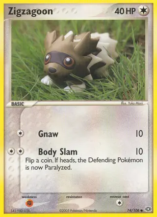 Carta Zigzagoon