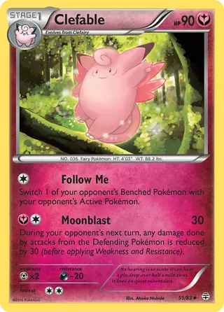 Carta Clefable