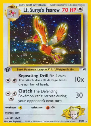 Carta Lt. Surge's Fearow