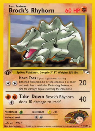 Carta Brock's Rhyhorn
