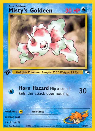 Carta Misty's Goldeen