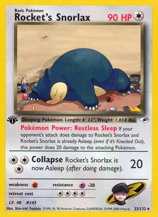 Carta Rocket's Snorlax
