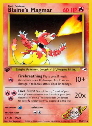 Carta Blaine's Magmar