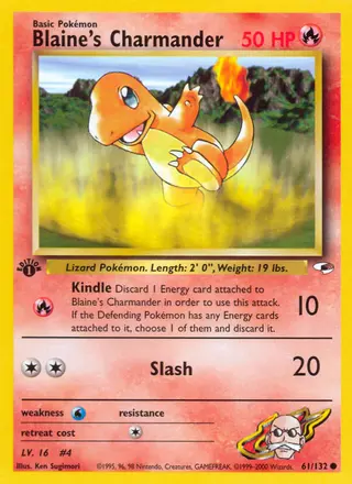 Carta Blaine's Charmander