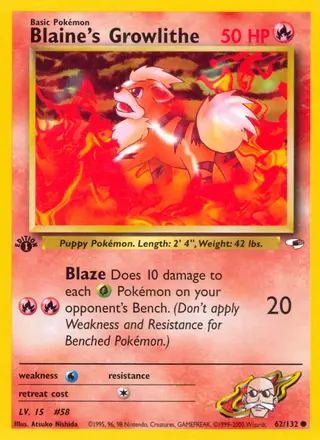 Carta Blaine's Growlithe