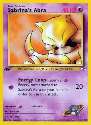 Carta Sabrina's Abra