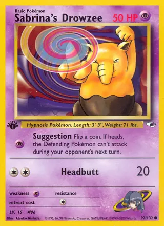 Carta Sabrina's Drowzee
